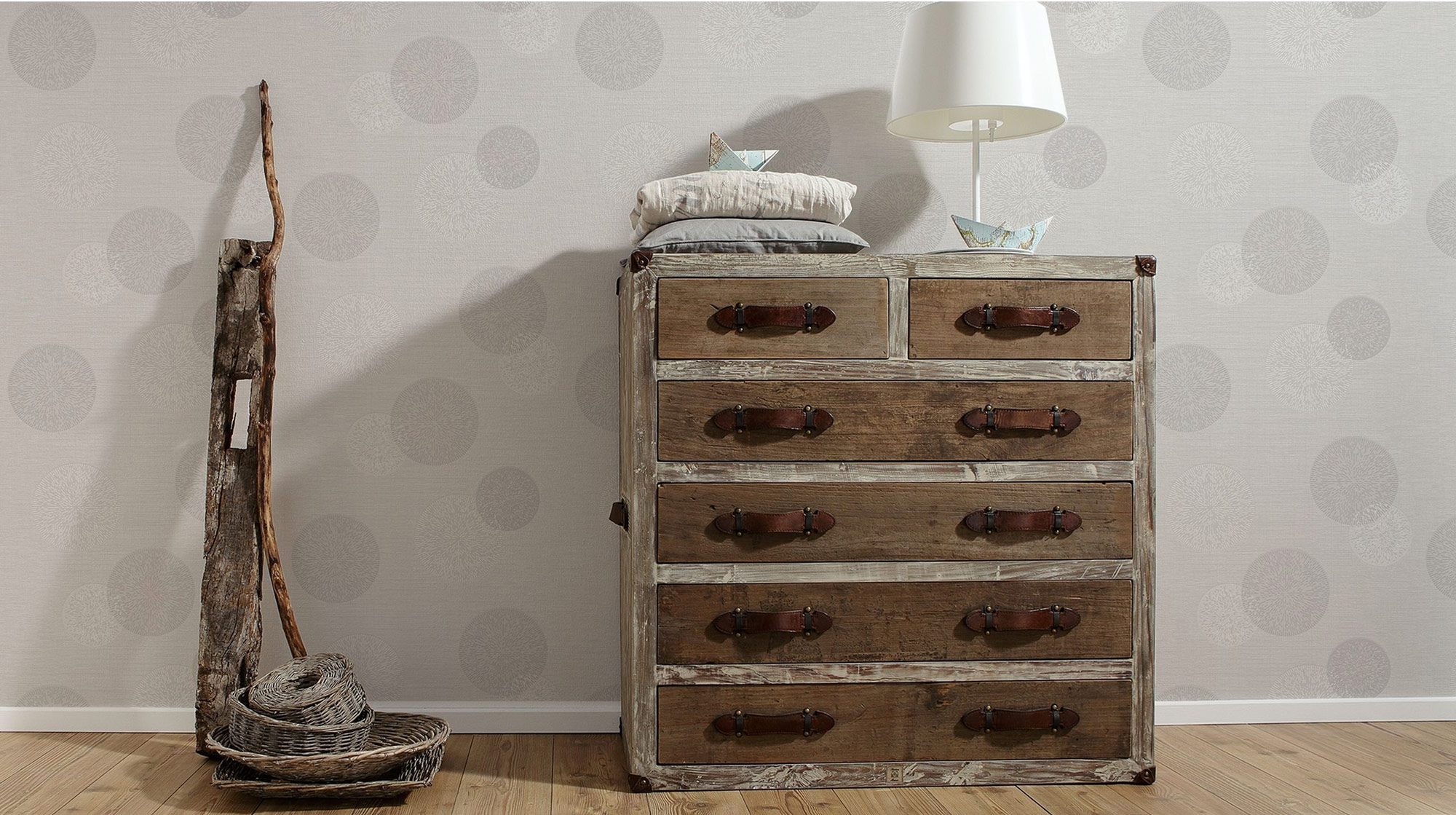 AS Vliestapete Happy Spring Grafik Grau 347712