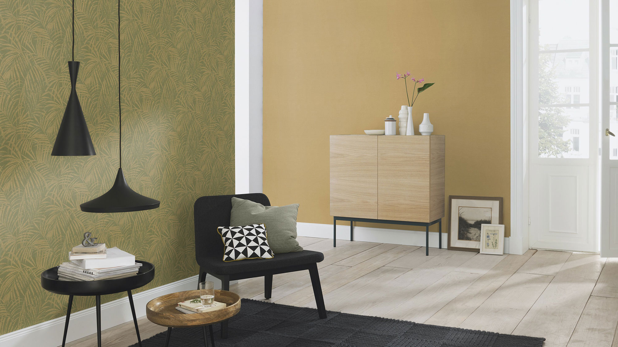 Rasch Vliestapete Denzo 2 Uni Textilstruktur 449150