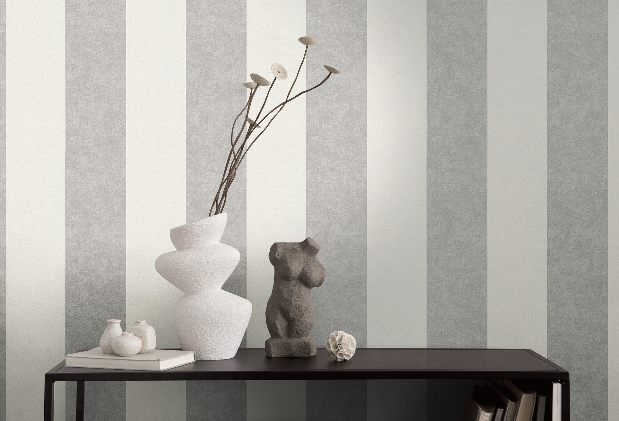 AS Vliestapete Memory 3 Streifentapete Grau 329902