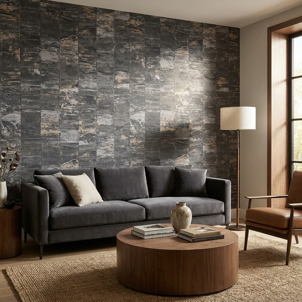 BN Walls Vliestapete Stylish grau 65204