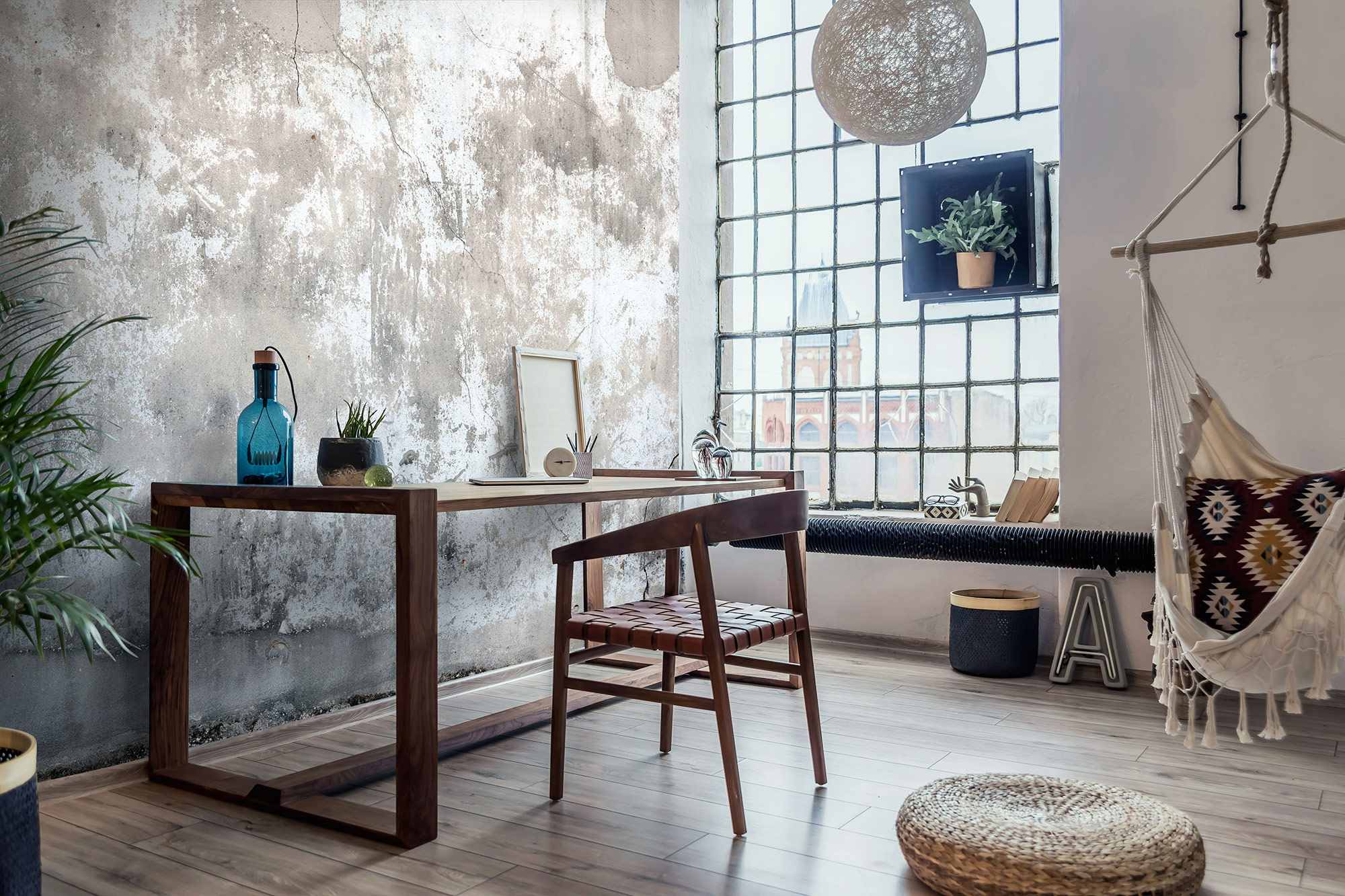 Erismann Fototapete Imitations 2 Wand Beton grau 222610