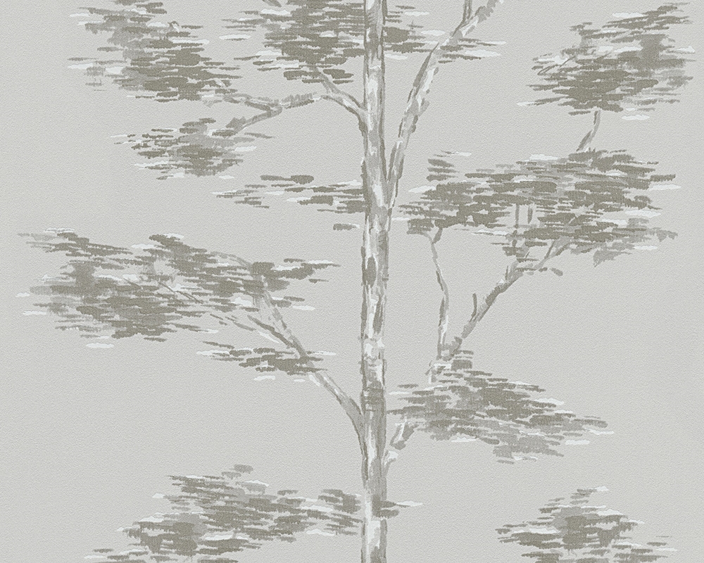 AS Vliestapete Little Forest grau Baum 300572