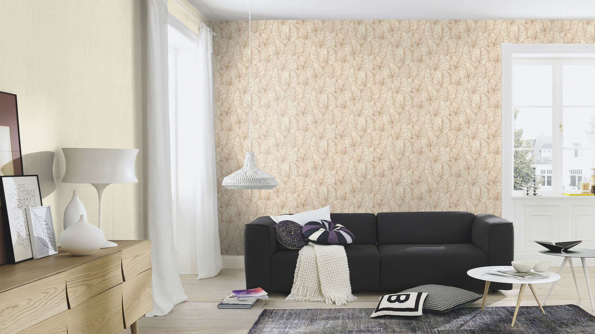 Rasch Vliestapete Denzo 2 Uni Velours 806847