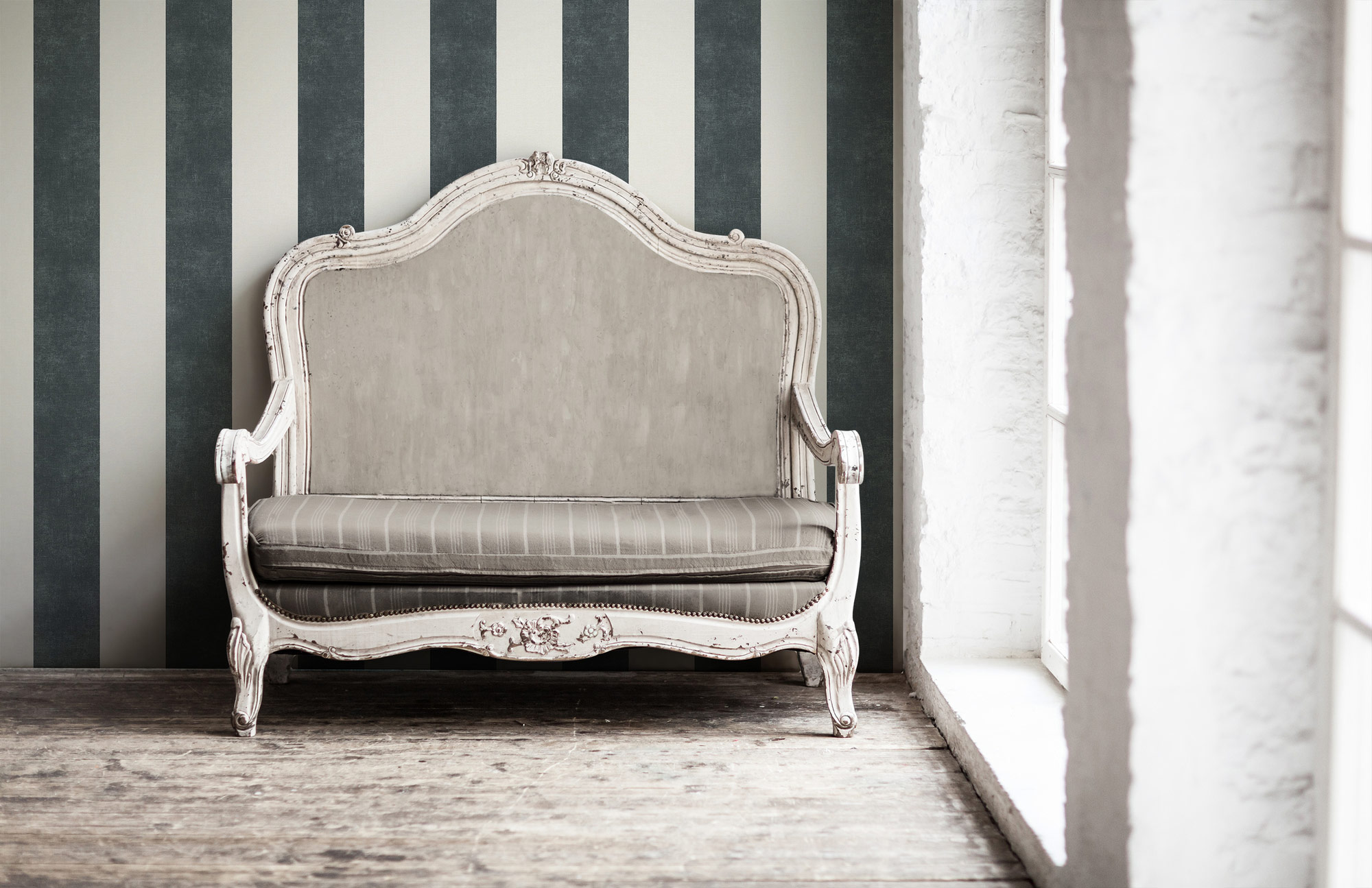 AS Vliestapete Paradise Garden Streifen Schwarz 367181