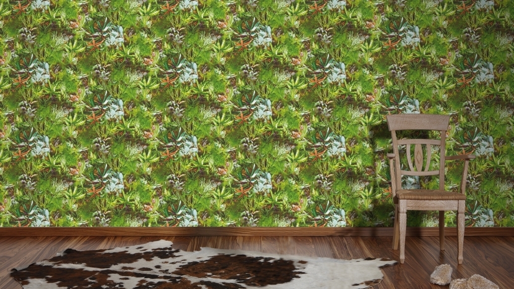 AS Creation Vliestapete Authentic Walls grün 924513