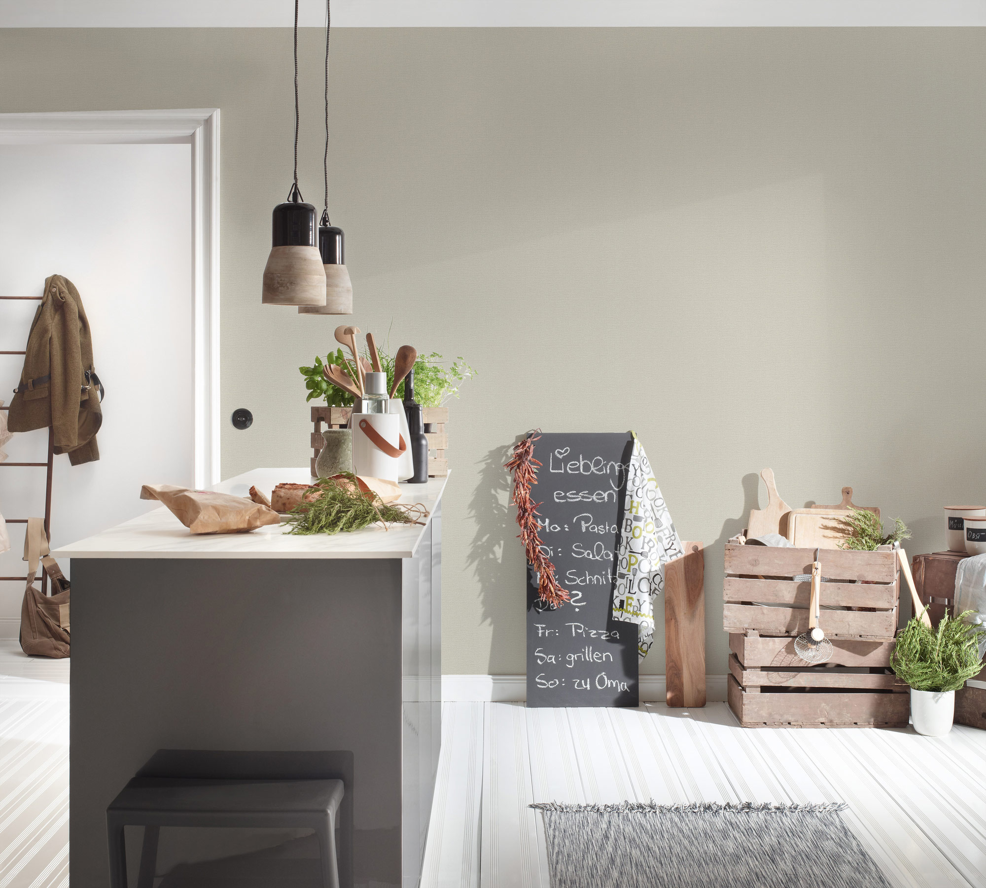 AS Vliestapete Attractive Unitapete Grau 367134