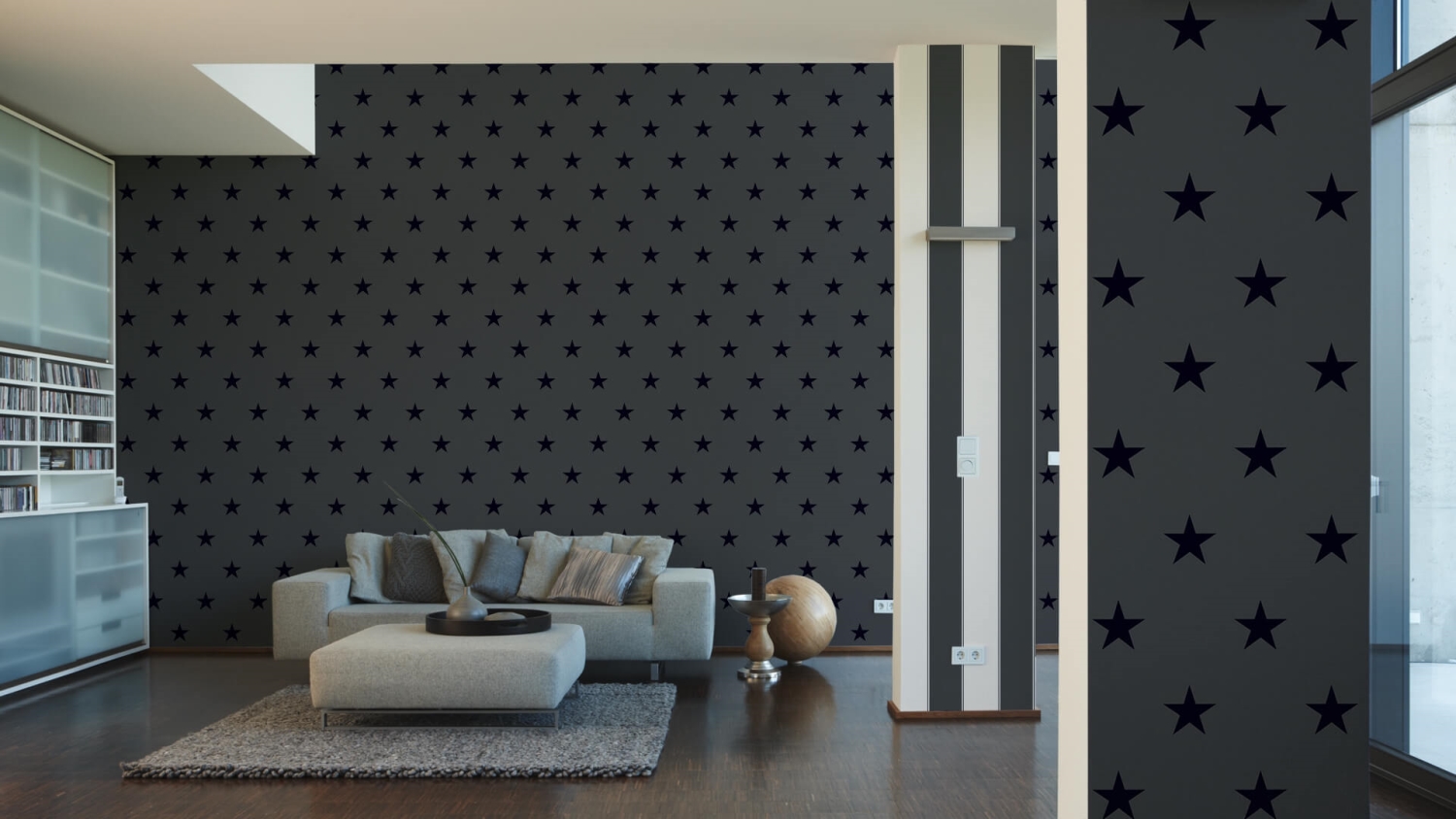 AS Vliestapete High Rise Sterne schwarz 325213