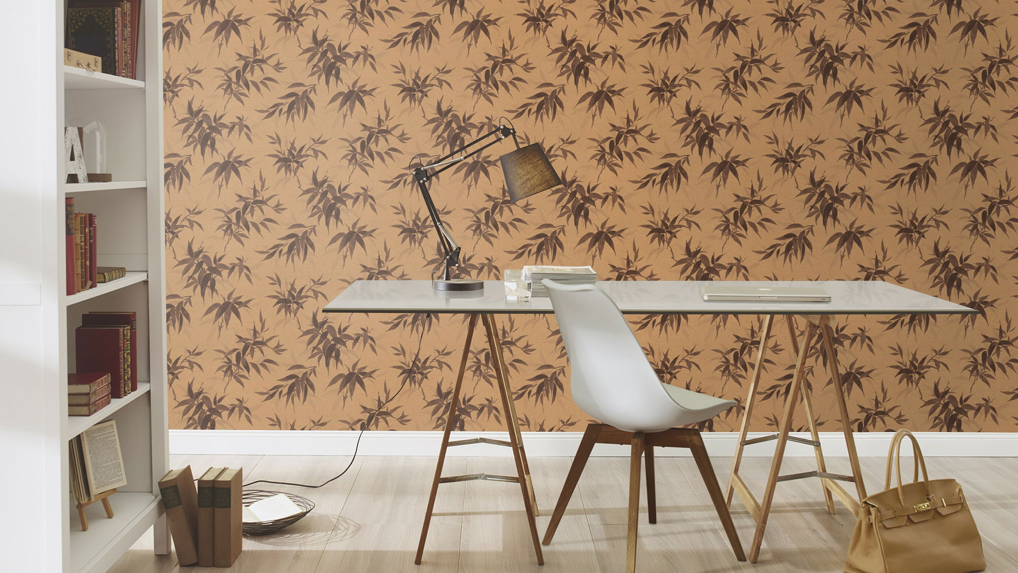 Rasch Vliestapete Kimono Bambus Blätter 409765