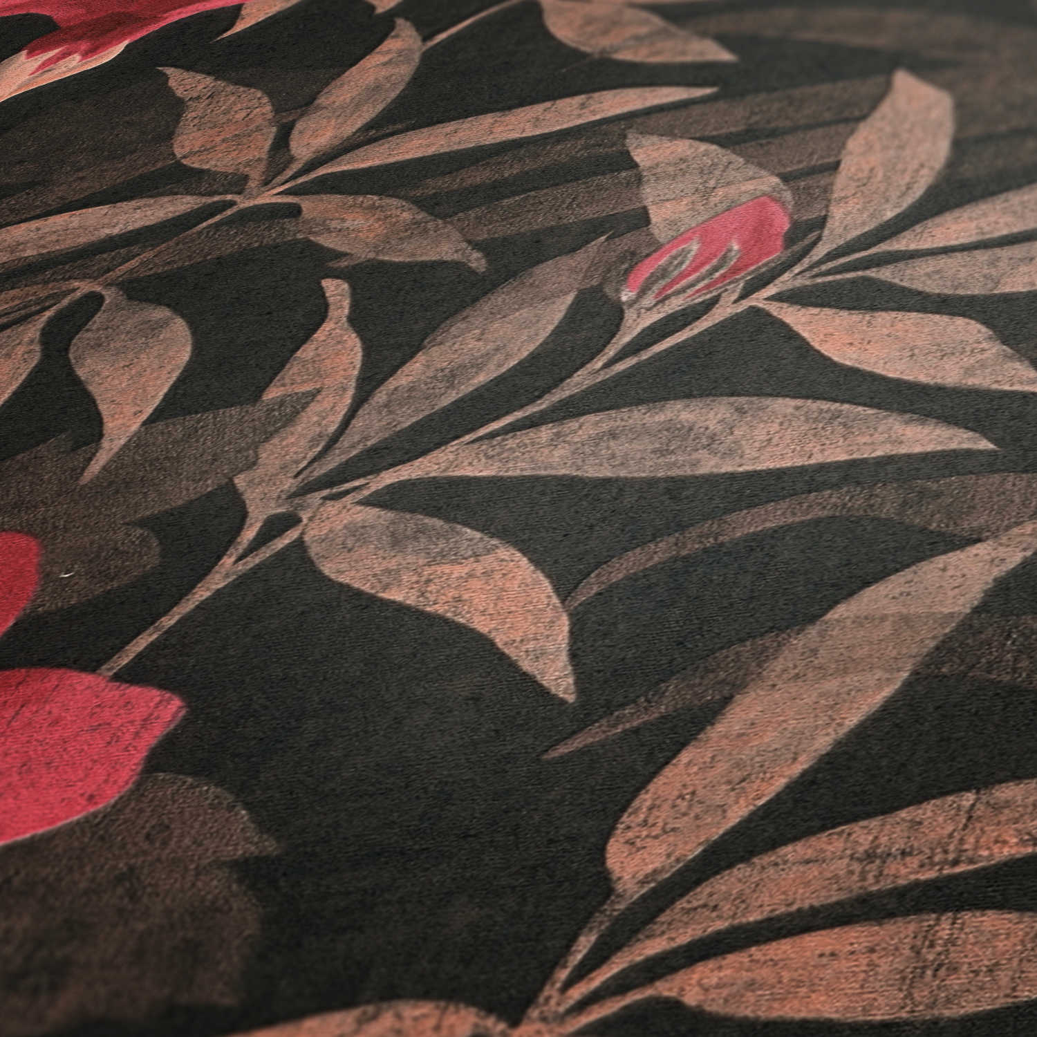 AS Vliestapete Blumentapete braun 380283