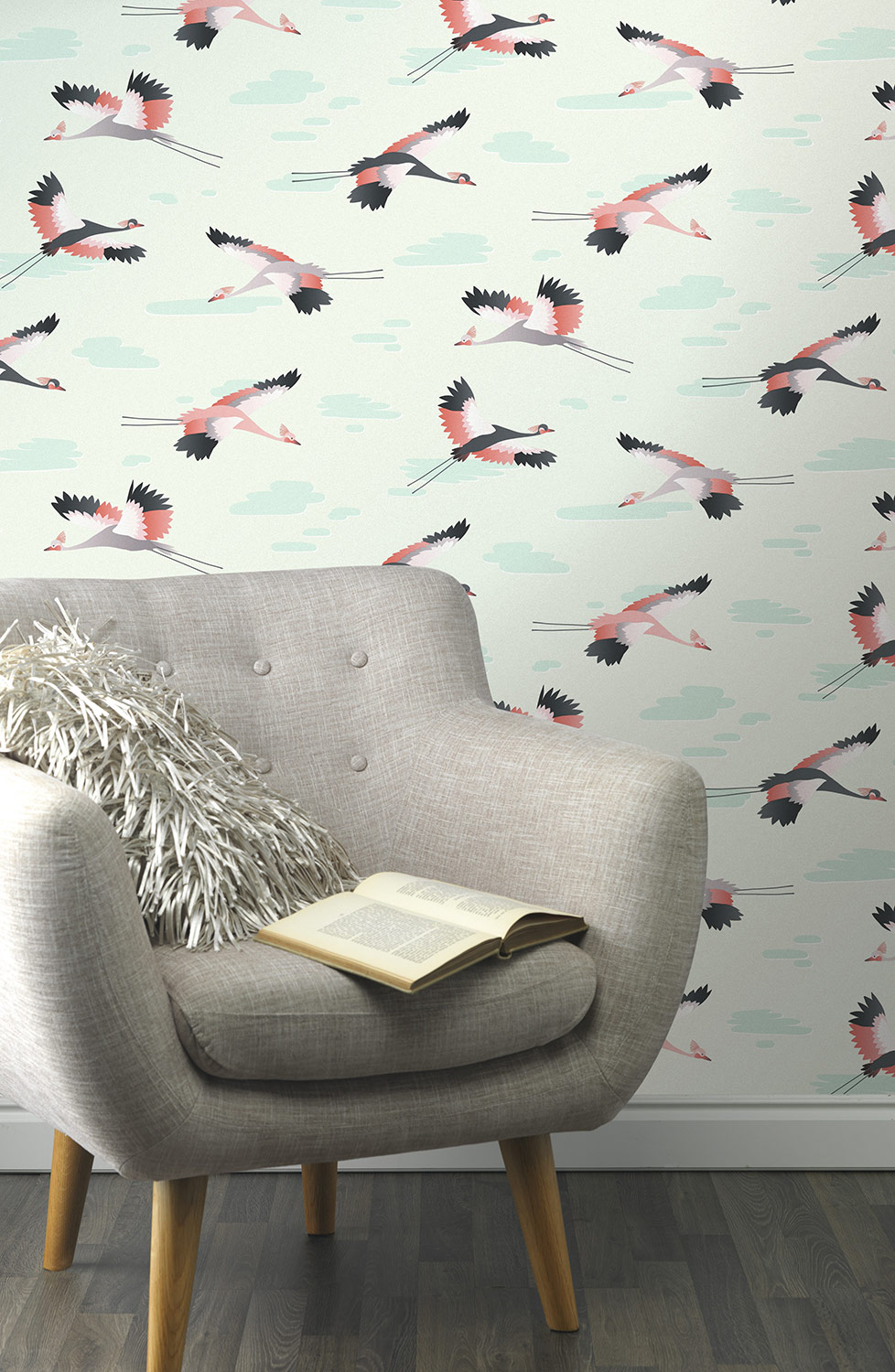 Rasch  Vliestapete Kids & Teens III Kraniche 818116