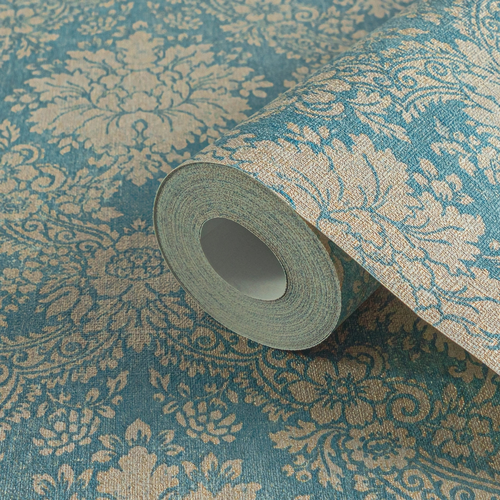 AS Vliestapete Secret Garden Barocktapete blau 336075