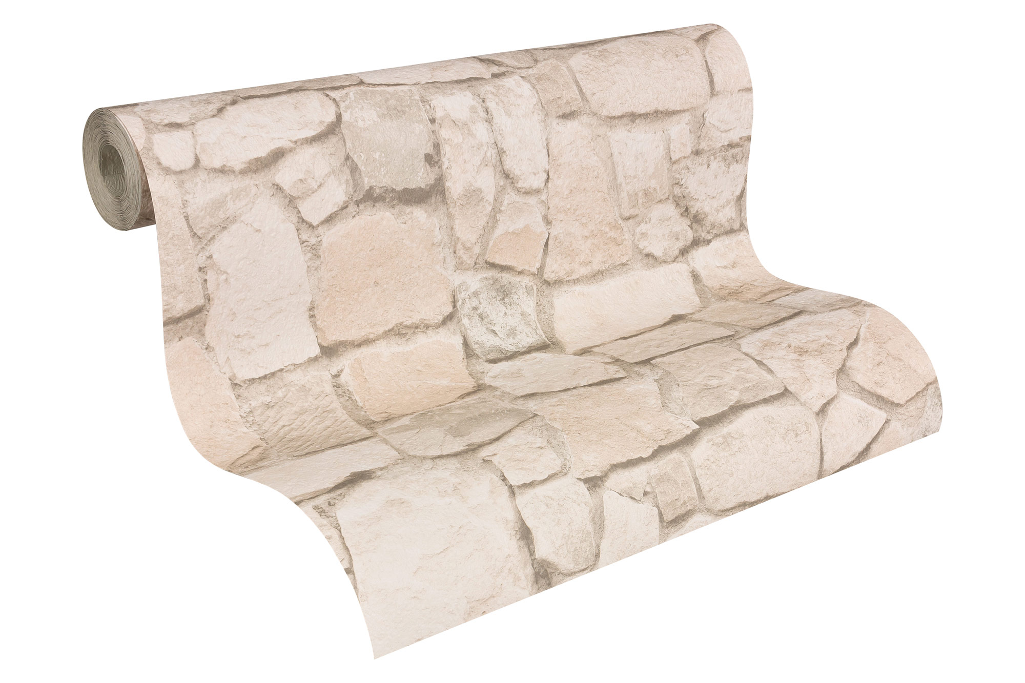 AS Tapete Il Decoro Steintapete Natursteinmauer Beige 692429