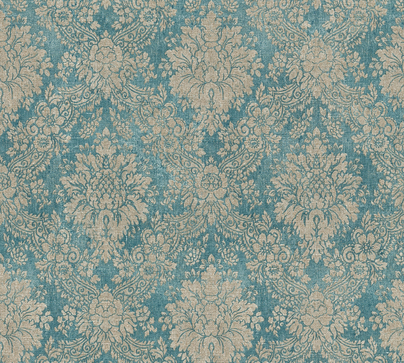 AS Vliestapete Secret Garden Barocktapete blau 336075