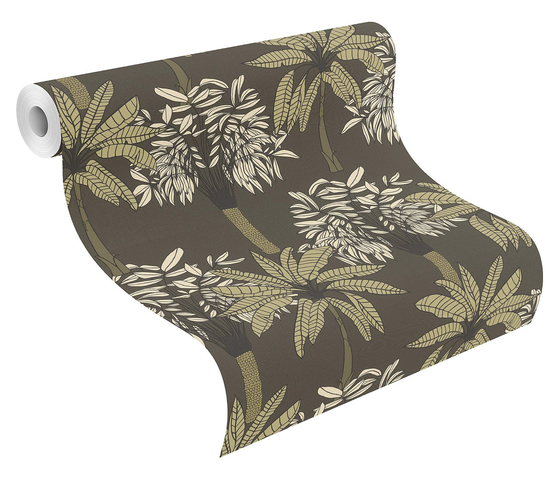 Rasch Vliestapete Club Botanique Palmen braun 537840