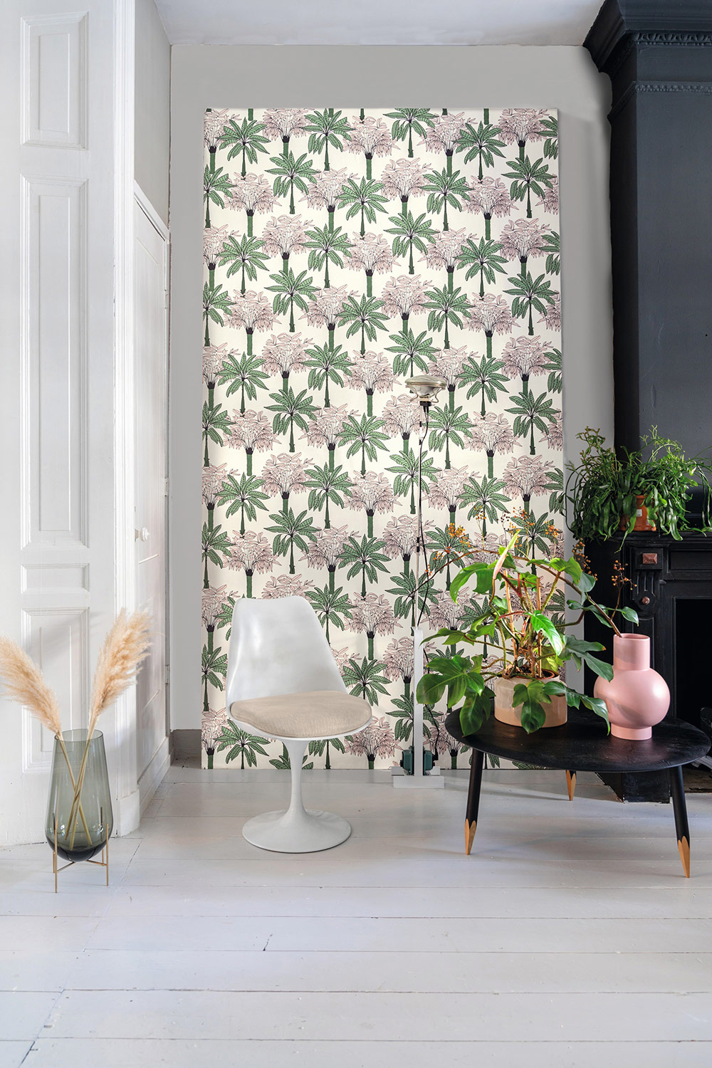 Rasch Vliestapete Club Botanique Palmen rose 537819