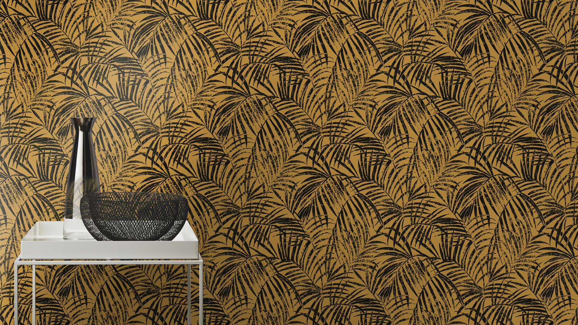 Rasch Vliestapete Denzo 2 Palmenblätter 832136