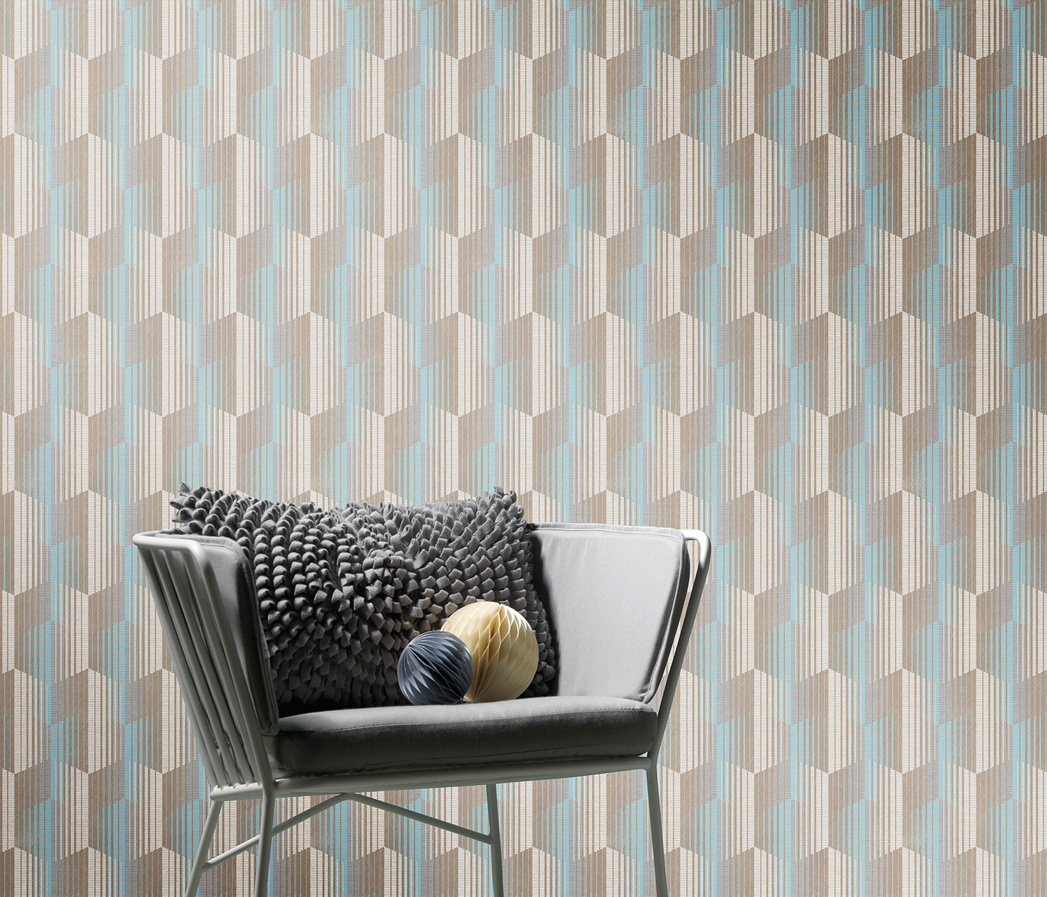 Erismann Vliestapete Charisma Streifen türkis 1024718