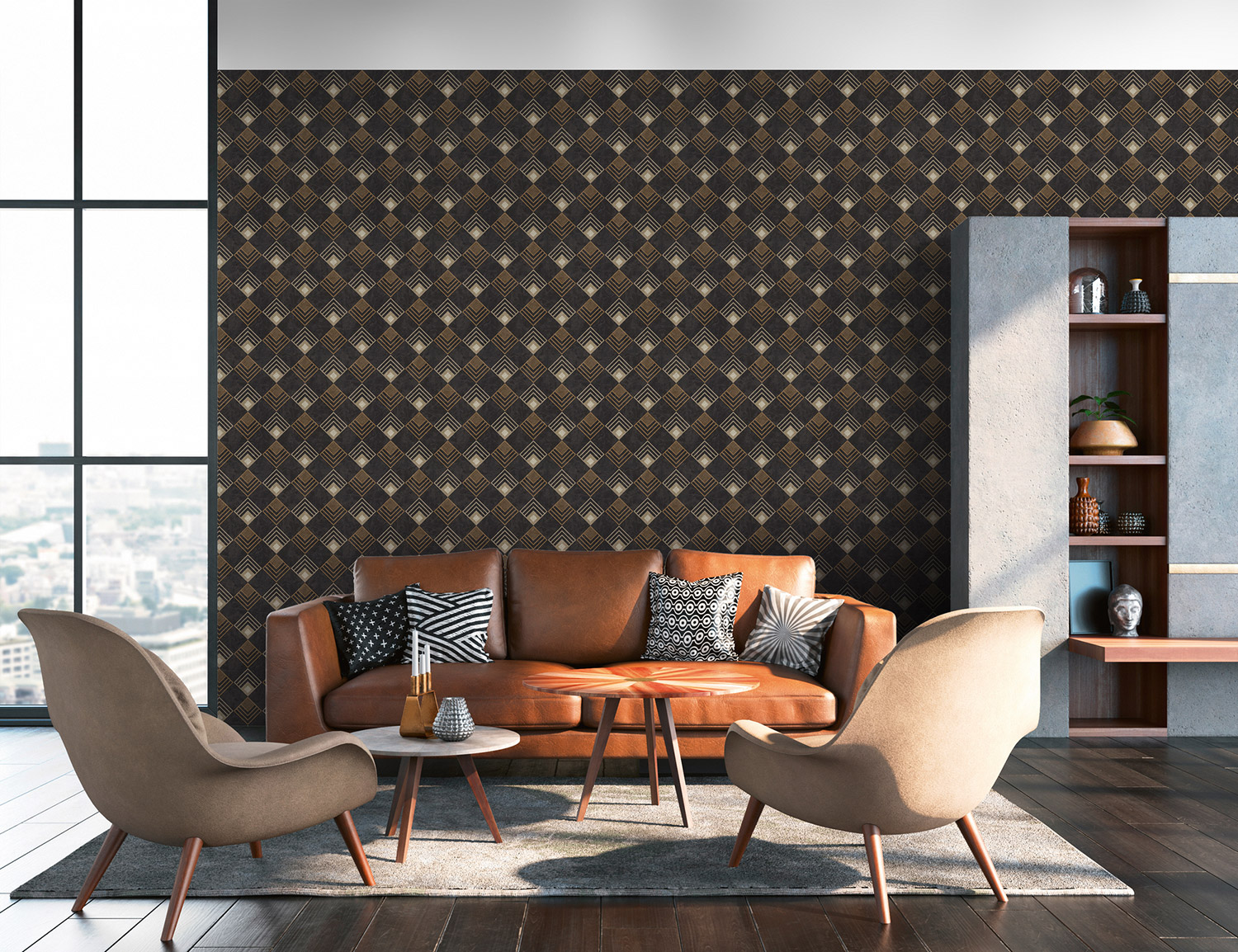 AS Vliestapete New Life Designtapete schwarz/anthrazit 37682