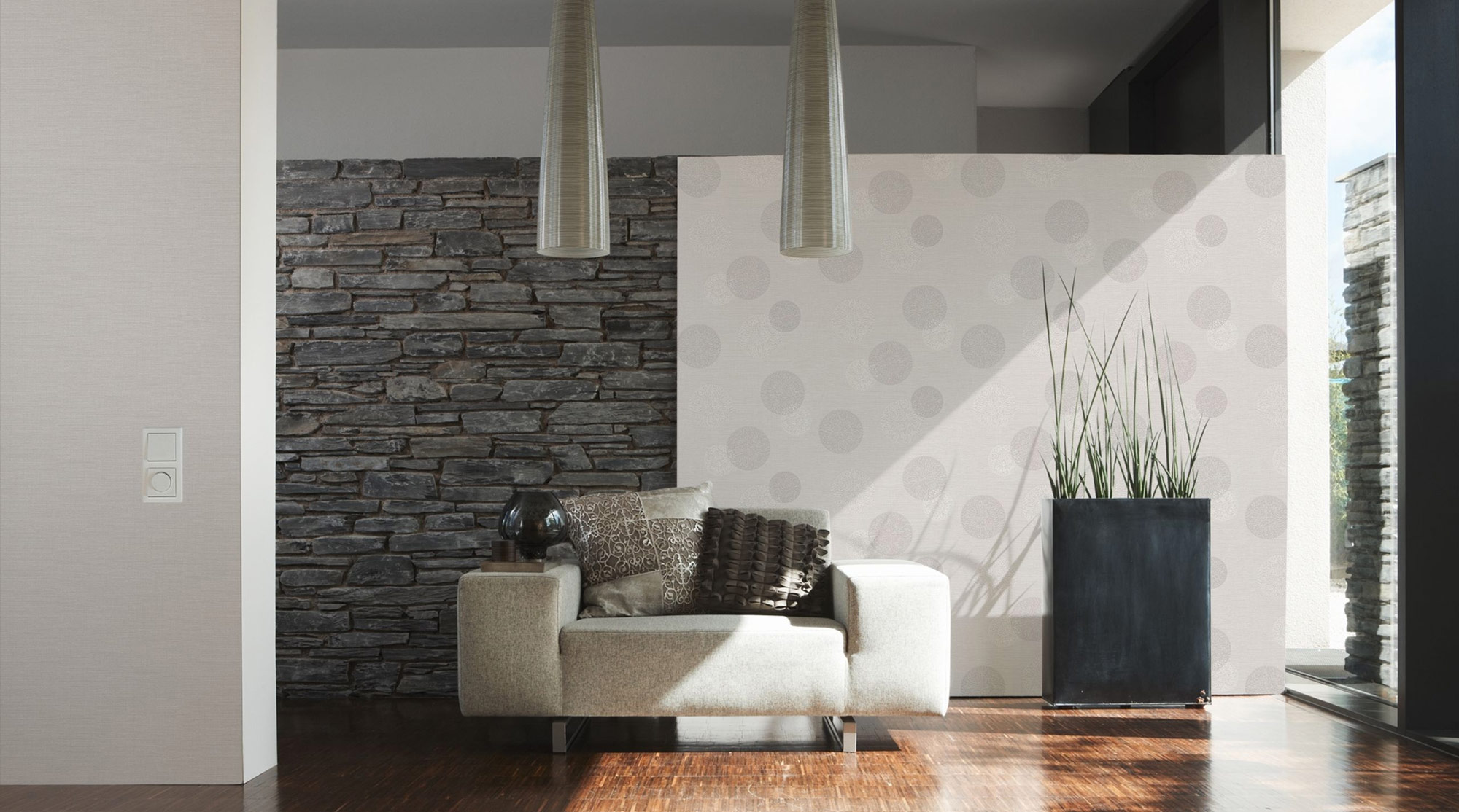 AS Vliestapete Happy Spring Grafik Grau 347712