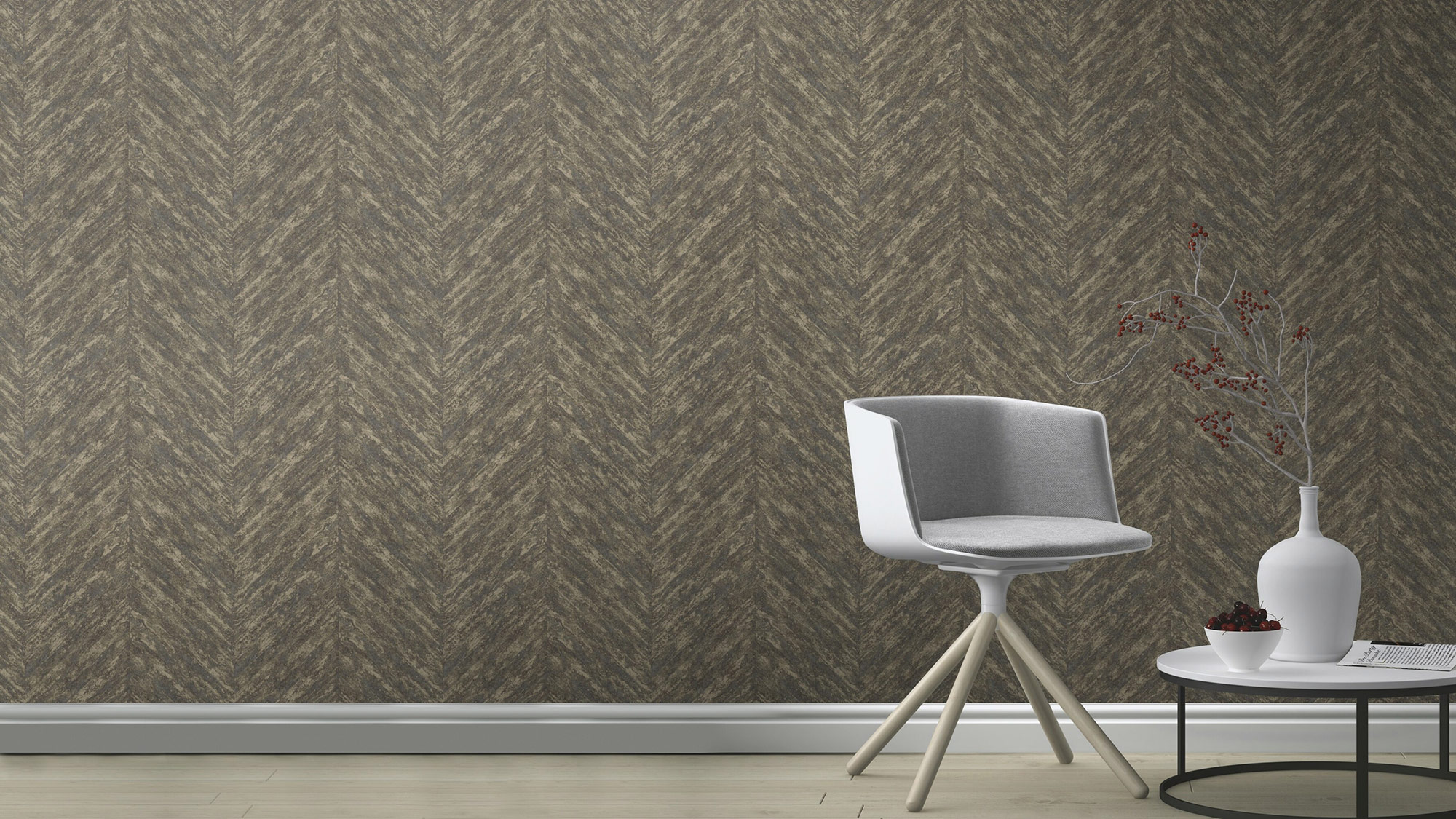 Rasch Vliestapete Linares Linien Streifen quer 617559